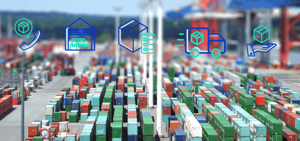 Digitale Warenwirtschaft: Containerhafen